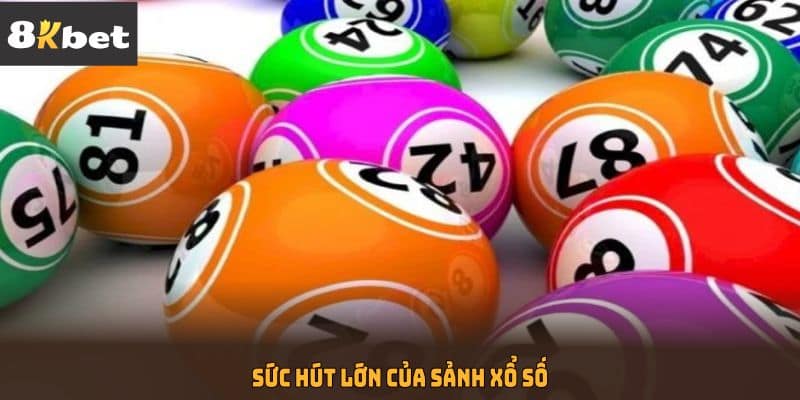 Sức hút lớn của sảnh Xổ Số 8KBET